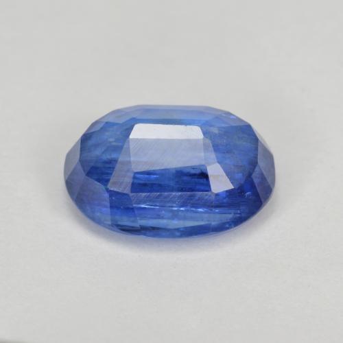 Cyanite bleue naturelle coupe ovale, 3,32 ct, SI