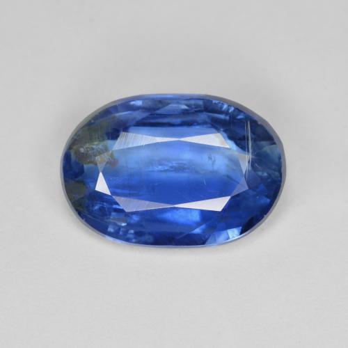 Disthène Bleu foncé naturelle Coupe ovale, 4.31 ct, SI
