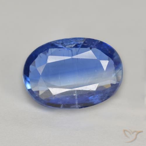 Disthène Bleu foncé naturelle Coupe ovale, 2.71 ct, SI-I1