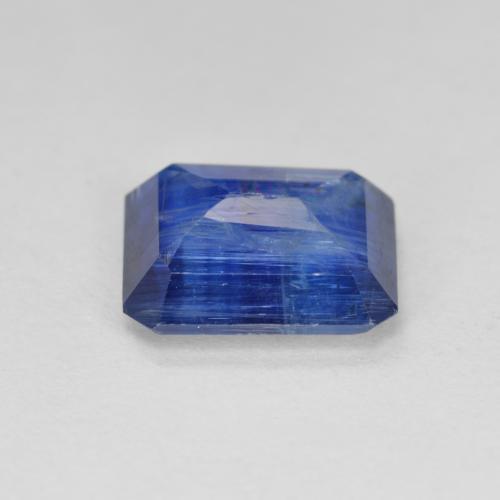 Disthène Bleu foncé naturelle Taille émeraude, 3.20 ct, SI