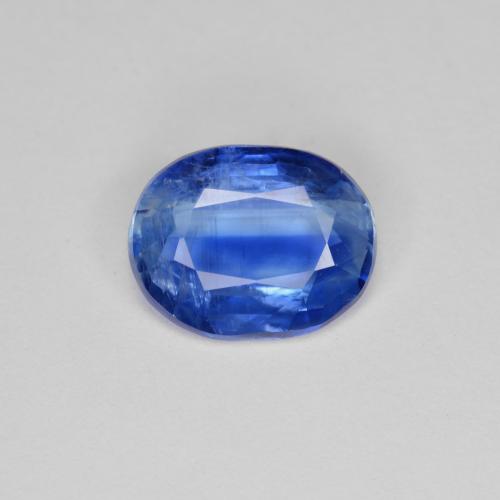 Disthène Bleu foncé naturelle Coupe ovale, 2.93 ct, SI