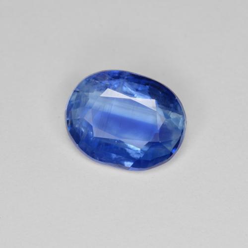 Disthène Bleu foncé naturelle Coupe ovale, 2.93 ct, SI