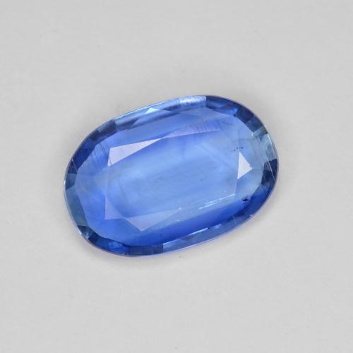 Cyanite bleue naturelle coupe ovale, 3,04 ct, VS-SI