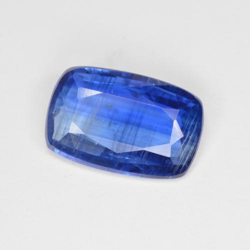Disthène Bleu foncé naturelle Coupe coussin, 3.75 ct, SI