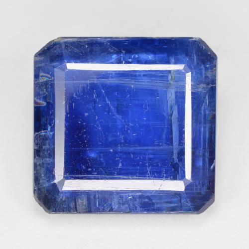 Disthène Bleu foncé naturelle Taille émeraude, 10.42 ct, SI
