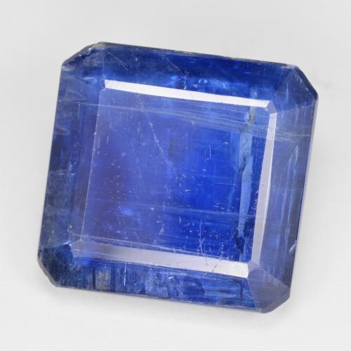 Disthène Bleu foncé naturelle Taille émeraude, 10.42 ct, SI