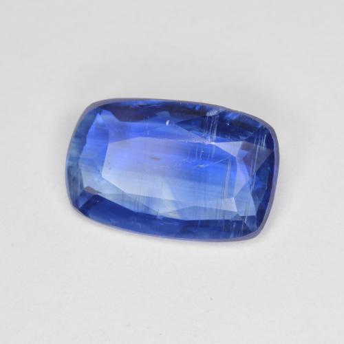 Cyanite bleue naturelle coupe coussin, 2,94 ct, SI