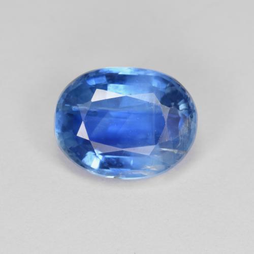 Disthène Bleu moyen naturelle Coupe ovale, 3.46 ct, SI