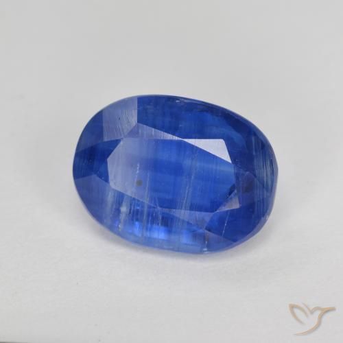 Disthène Bleu foncé naturelle ovale, 2.74 ct, SI