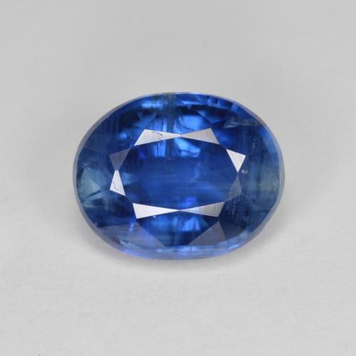 Cyanite bleue naturelle coupe ovale, 3,38 ct, SI