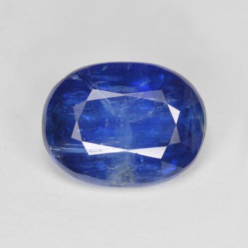 Cyanite bleue naturelle coupe ovale, 4,46 ct, SI