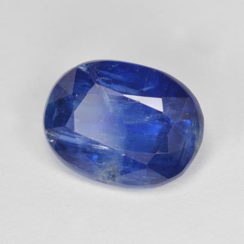 Cyanite bleue naturelle coupe ovale, 4,46 ct, SI
