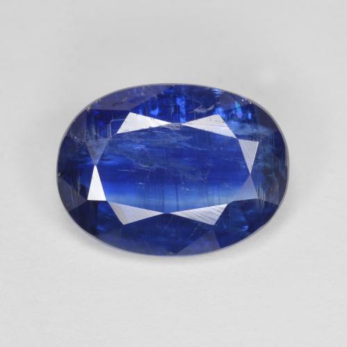 Cyanite bleue naturelle coupe ovale, 5,27 ct, SI