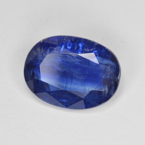 Cyanite bleue naturelle coupe ovale, 5,27 ct, SI