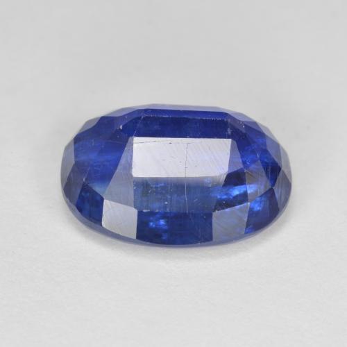 Cyanite bleue naturelle coupe ovale, 5,27 ct, SI
