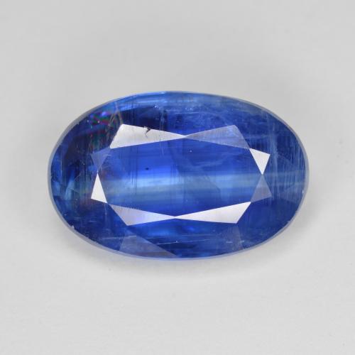 Cyanite bleue naturelle coupe ovale, 7,12 ct, SI
