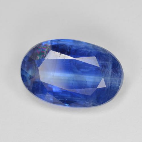 Cyanite bleue naturelle coupe ovale, 7,12 ct, SI