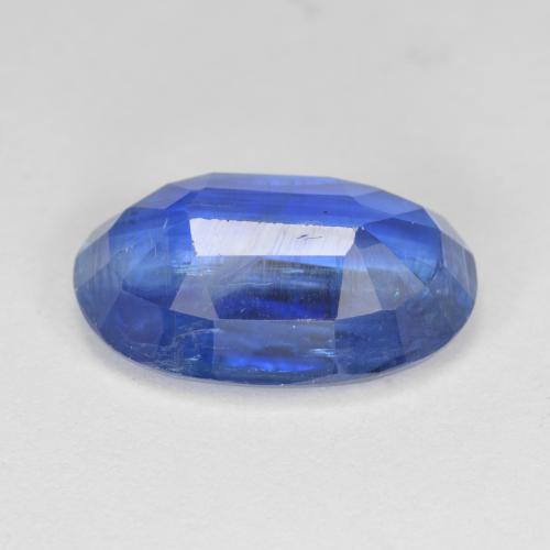 Cyanite bleue naturelle coupe ovale, 7,12 ct, SI