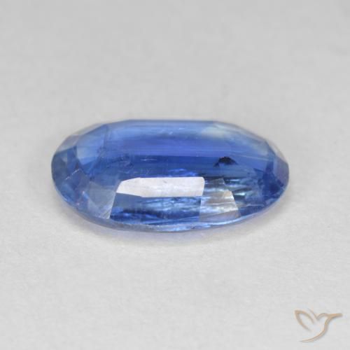 Cyanite bleue naturelle coupe ovale, 3,39 ct, SI-I1