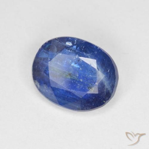 Disthène Bleu foncé naturelle ovale, 3.61 ct, SI-I1