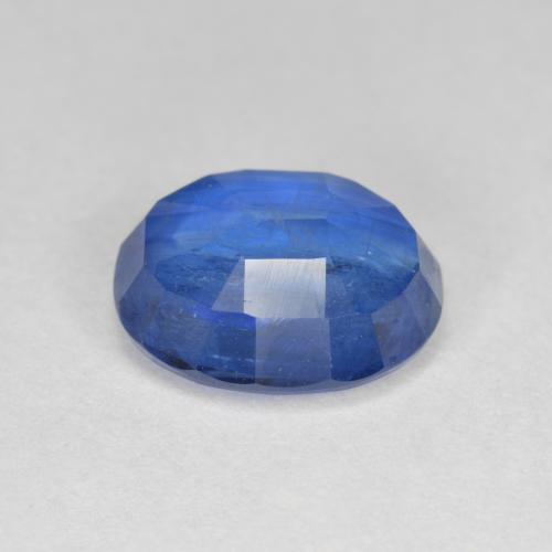 Cyanite bleue naturelle coupe ovale, 3,86 ct, SI-I1