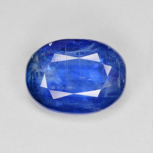 Disthène Bleu égyptien naturelle Coupe ovale, 5.01 ct, SI-I1