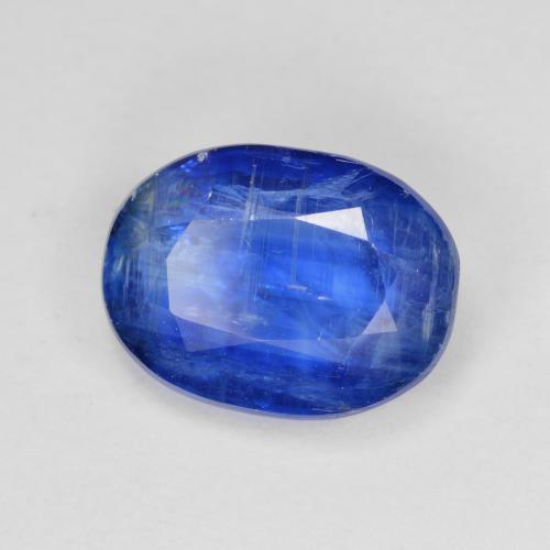 Disthène Bleu égyptien naturelle Coupe ovale, 5.01 ct, SI-I1