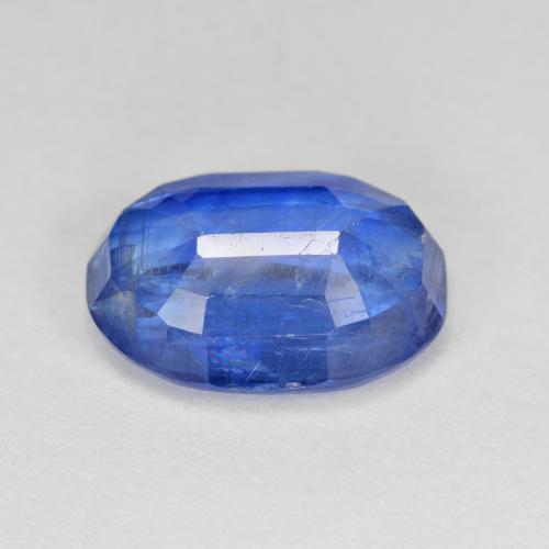 Disthène Bleu égyptien naturelle Coupe ovale, 5.01 ct, SI-I1