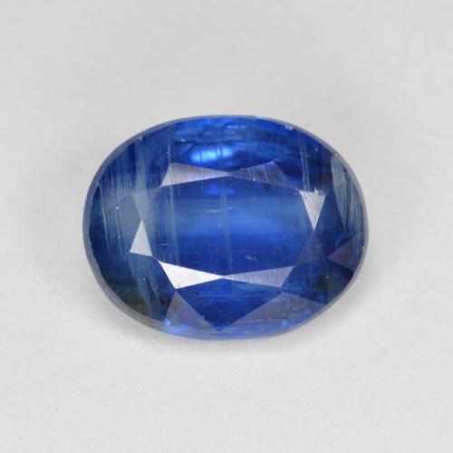 Cyanite bleue naturelle coupe ovale, 3,48 ct, VS-SI