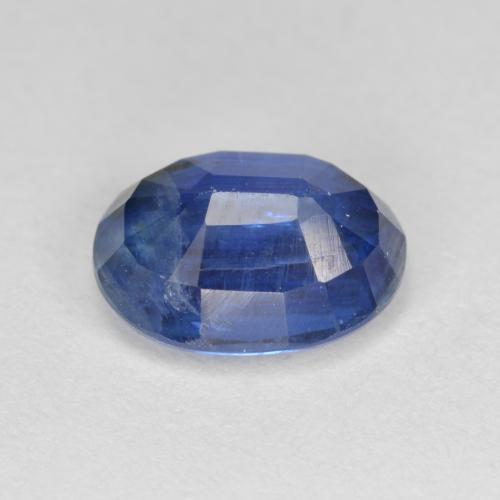 Cyanite bleue naturelle coupe ovale, 3,48 ct, VS-SI