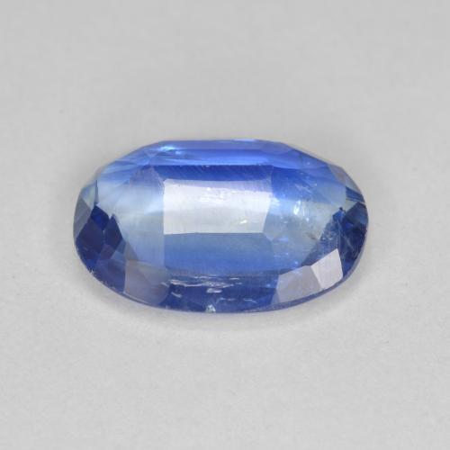 Cyanite bleue naturelle coupe ovale, 3,65 ct, SI-I1