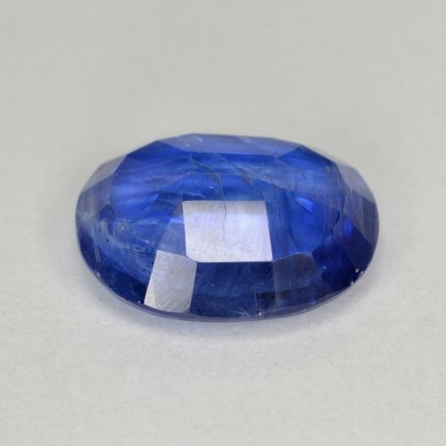 Disthène Bleu vif naturelle Coupe ovale, 5.18 ct, SI-I1