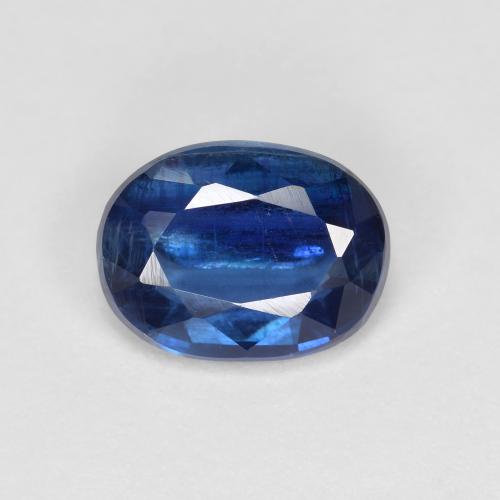 Cyanite bleue naturelle coupe ovale, 1,49 ct, VS-SI