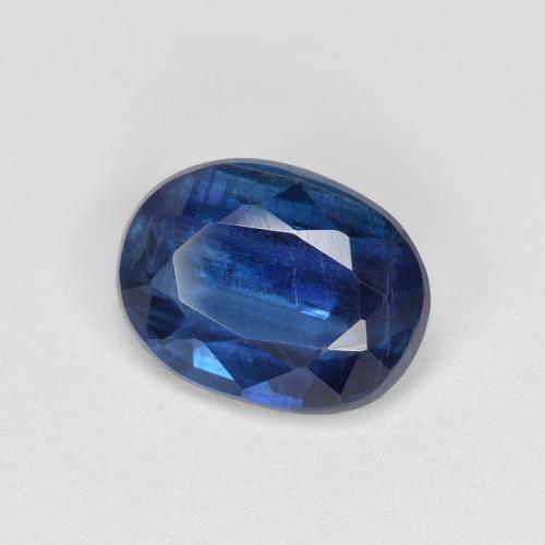 Cyanite bleue naturelle coupe ovale, 1,49 ct, VS-SI