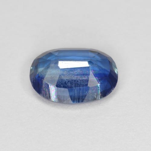 Cyanite bleue naturelle coupe ovale, 1,49 ct, VS-SI
