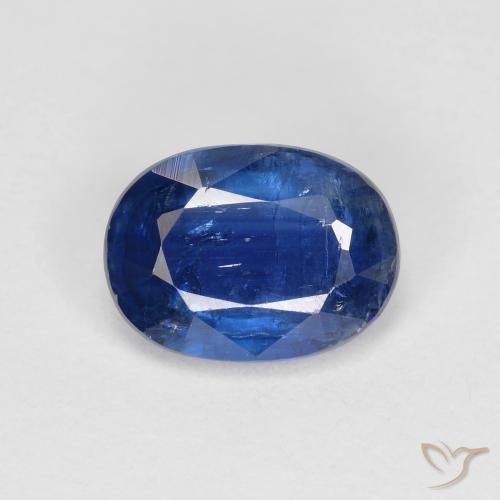 1.50ct Naturel Bleu marine Disthène, ovale, VS-SI