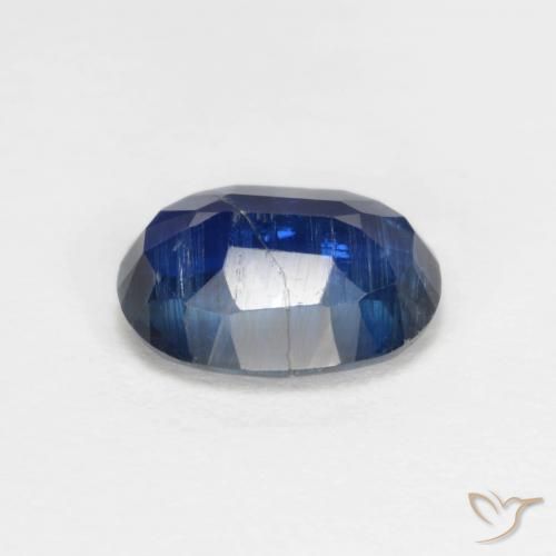 Disthène Bleu foncé naturelle ovale, 1.61 ct, VS-SI