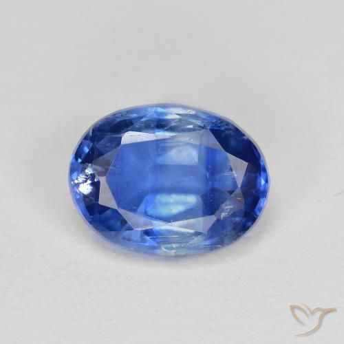 1.64ct Naturel Bleu azur profond Disthène, ovale, VS-SI