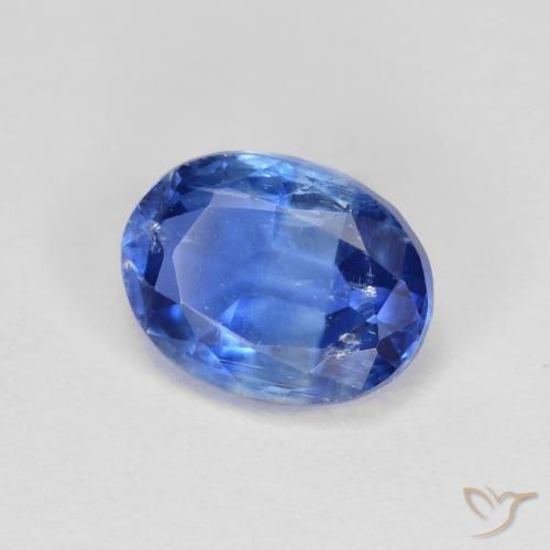 Disthène Bleu azur profond naturelle ovale, 1.64 ct, VS-SI