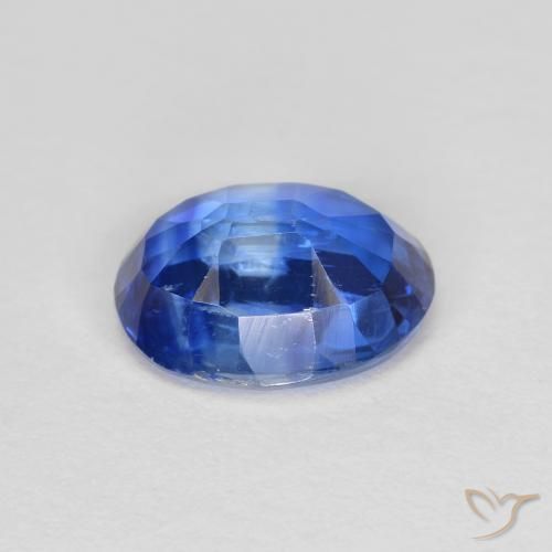 Disthène Bleu azur profond naturelle ovale, 1.64 ct, VS-SI