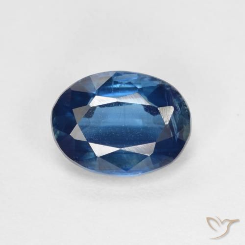 1.73ct Naturel Bleu marine Disthène, ovale, VS-SI
