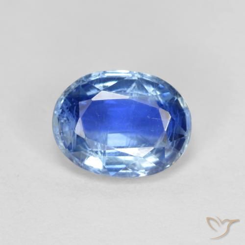 1.65ct Naturel Bleu azur profond Disthène, ovale, VS-SI