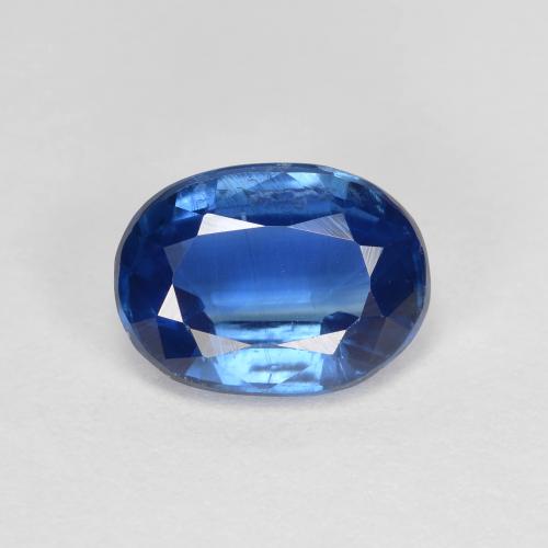 Cyanite bleue naturelle coupe ovale, 1,52 ct, VS