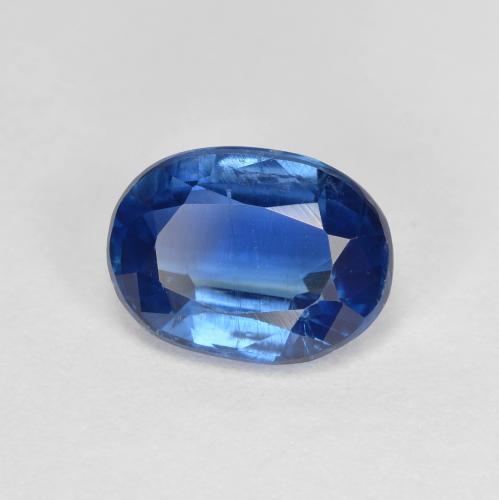 Cyanite bleue naturelle coupe ovale, 1,52 ct, VS