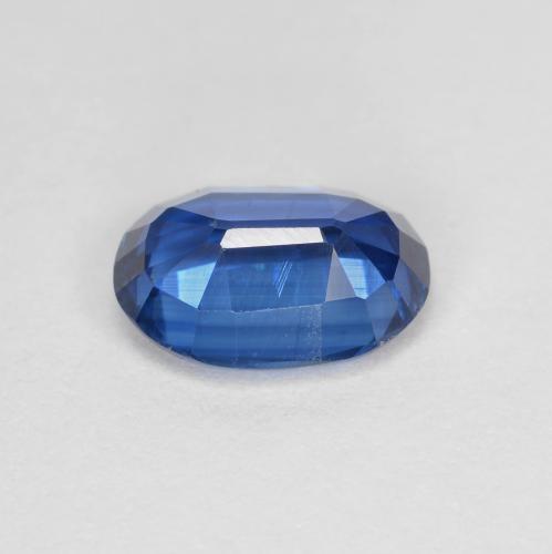 Cyanite bleue naturelle coupe ovale, 1,52 ct, VS
