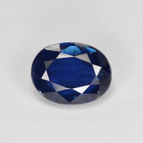Cyanite bleue naturelle coupe ovale, 1,75 ct, VS-SI