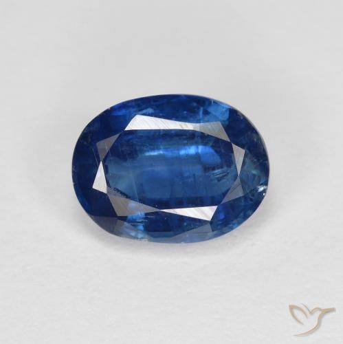 Cyanite bleue naturelle coupe ovale, 1,73 ct, VS-SI
