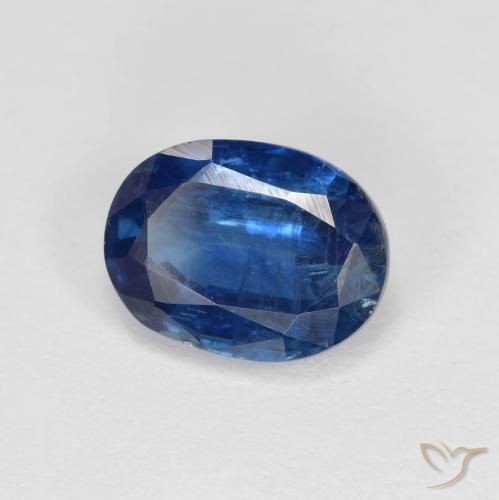 Cyanite bleue naturelle coupe ovale, 1,73 ct, VS-SI