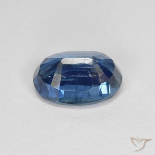 Cyanite bleue naturelle coupe ovale, 1,73 ct, VS-SI