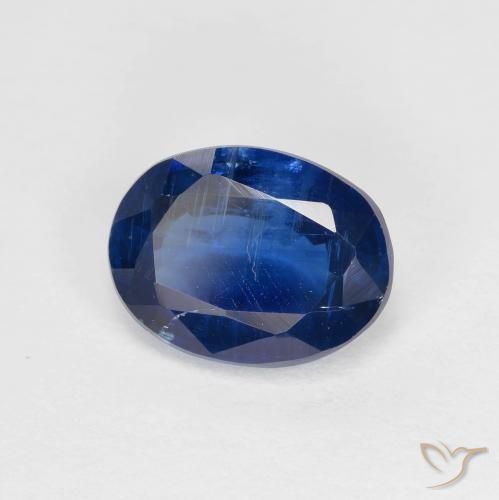Disthène Bleu marine naturelle ovale, 1.56 ct, VS-SI